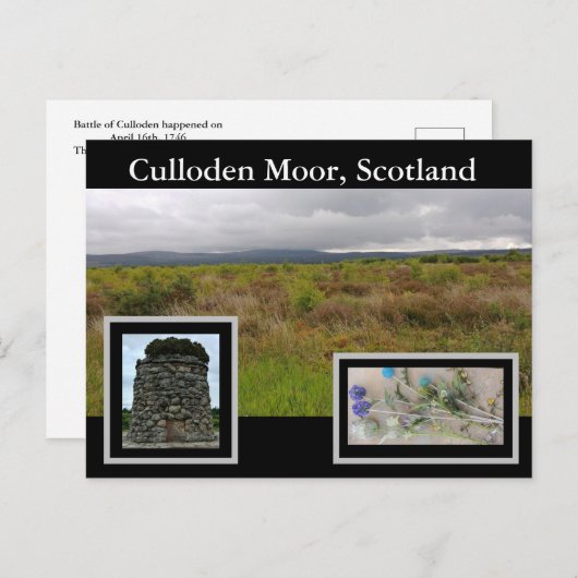 Culloden Moor Postkarte (Vorne/Hinten)