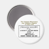 CULPEPER MINUTEMEN MAGNET (Vorderseite/Rückseite)