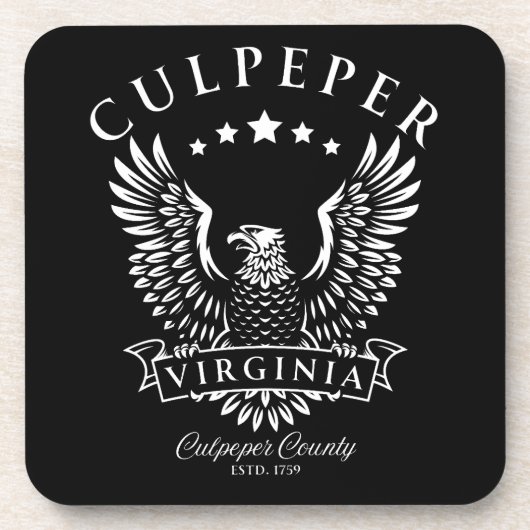 Culpeper Virginia Vintag Eagle Getränkeuntersetzer (Vorderseite)