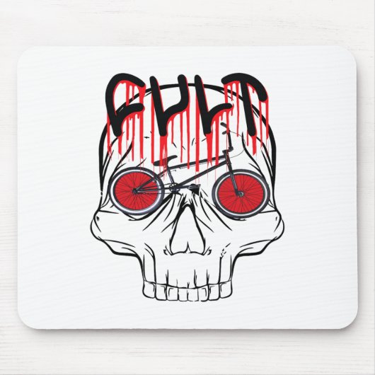 Cult Bmx Halloween Kostümgeschenk für Frauen Mädch Mousepad (Vorne)