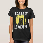 Cult Leader Cat Satanic Baphomet Occult Witchcraft T-Shirt (Vorderseite)