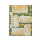 Cultivating Today Desk – Daily Intention Daffodil Notizblock (Rotiert)
