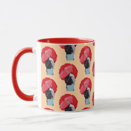 Cultural Vermelho Floral Símbolo da Beleza Japão Tasse