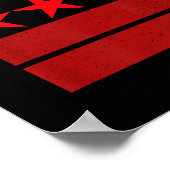 Culture Dont Mute Gentrification Gogo Music Eagle Poster (Ecke)