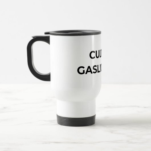 Culture Is Gaslighting Minimalist Insulated  Reisebecher (Links)