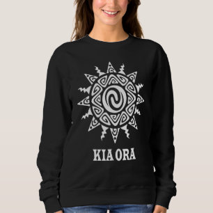 Culture Sun Symbol Haka Kia Ora Dance Neuseeland Sweatshirt