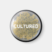 "Cultured Bacteria Culture Plate Magnet (Vorne)