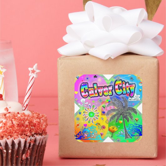 Culver City Quadro Seasons Sticker (Party)