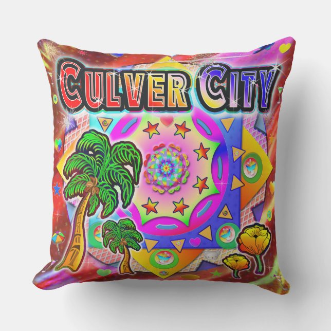 Culver City Tropical Friends Pillow Kissen (Vorderseite)