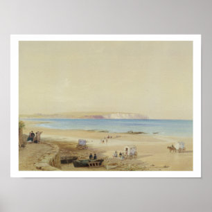 Culver Cliff, Isle of Wight (w/c, Feder & Tinte, K Poster