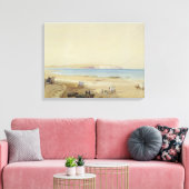 Culver Cliff, Isle of Wight (w/c, pen & ink, Körpe Leinwanddruck (Insitu (Wohnzimmer))