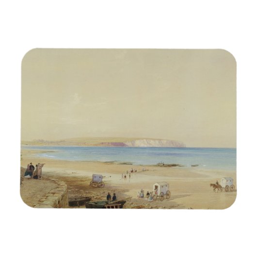 Culver Cliff, Isle of Wight (w/c, pen & ink, Körpe Magnet (Horizontal)