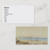 Culver Klippe, Insel von Wight (w/c, Stift u. Visitenkarte (Vorne/Hinten)