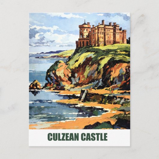 Culzean Castle, die Ayshire-Küste Schottlands Postkarte (Vorderseite)