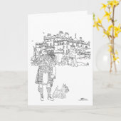 Culzean Castle Scotland Karte (Gelbe Blume)