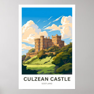 Culzean Castle Scotland Travel Print Poster