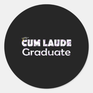 Cum Laude Graduate Cl von 2025 Abschluss 2025 Seni Runder Aufkleber