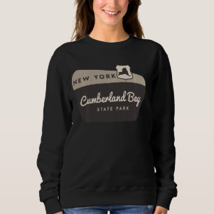Cumberland Bay Staat Park New York Welcome Sign VA Sweatshirt