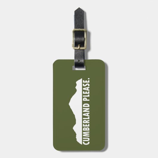 Cumberland Bitte Gepäckanhänger (Vorderseite vertikal)