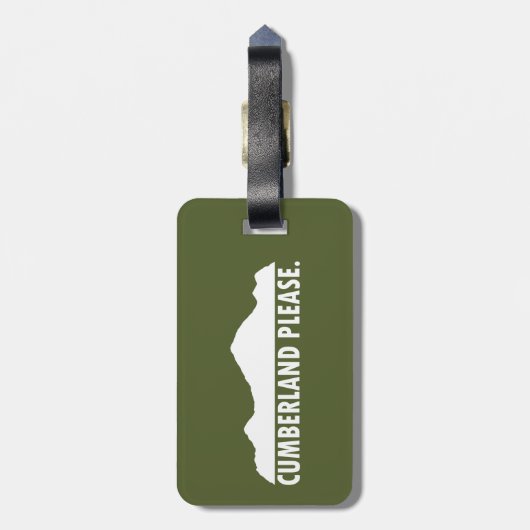 Cumberland Bitte Gepäckanhänger (Rückseite vertikal)