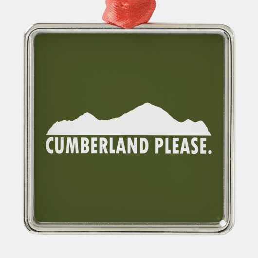 Cumberland Bitte Ornament Aus Metall (Vorne)