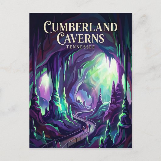 Cumberland Caverns Tennessee Postkarte (Vorderseite)