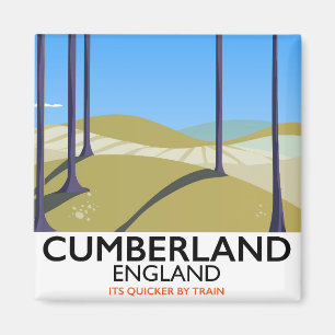 Cumberland, England Vintages Reiseplakat. Magnet