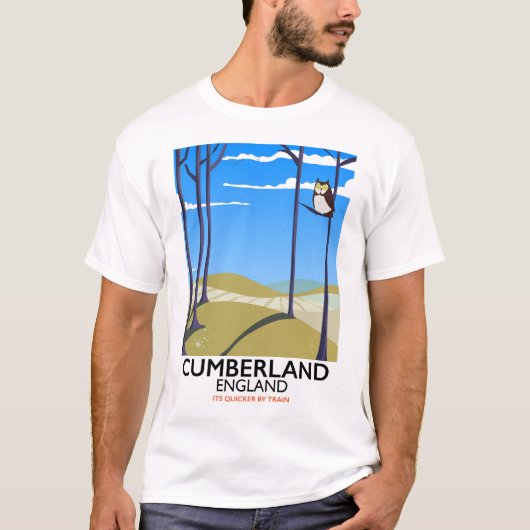 Cumberland, England Vintages Reiseplakat. T-Shirt (Vorderseite)
