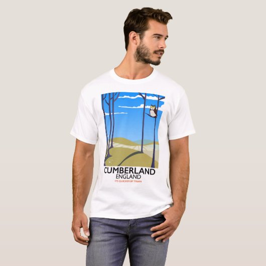 Cumberland, England Vintages Reiseplakat. T-Shirt (Vorne ganz)