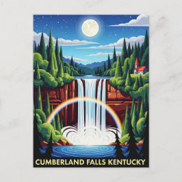 Cumberland Falls Kentucky Night Postkarte
