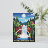 Cumberland Falls Kentucky Night Postkarte (Stehend Vorderseite)