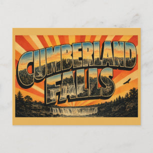 Cumberland Falls Kentucky Wasserfall Wald Schlucht Postkarte