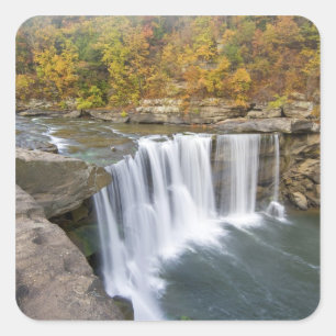 Cumberland Falls Staat Park in der Nähe von Corbi Quadratischer Aufkleber