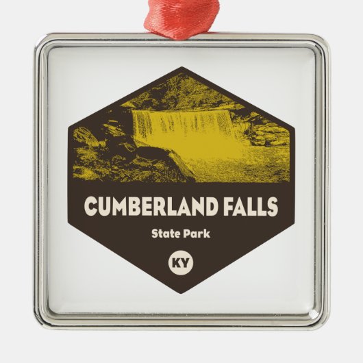 Cumberland Falls Staat Park Kentucky Ornament Aus Metall (Vorne)