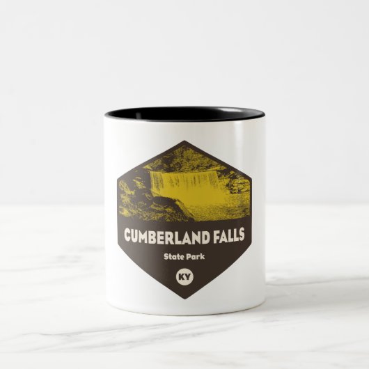 Cumberland Falls Staat Park Kentucky Zweifarbige Tasse (Mittel)