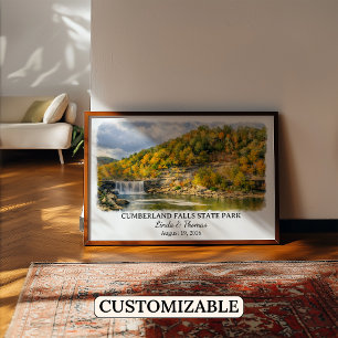 Cumberland Falls State Park Kentucky, Aquarell Poster