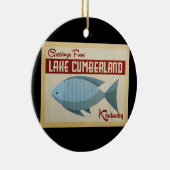 Cumberland Fisch Vintage Keramik Ornament (Rechts)