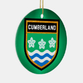 Cumberland-Flagge Keramikornament (Rechts)