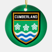 Cumberland-Flagge Keramikornament (Vorne)