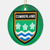 Cumberland-Flagge Keramikornament (Links)