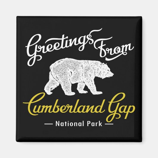 Cumberland Gap National Park Bear Magnet (Vorne)
