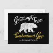 Cumberland Gap National Park Bear Postkarte (Vorne/Hinten)