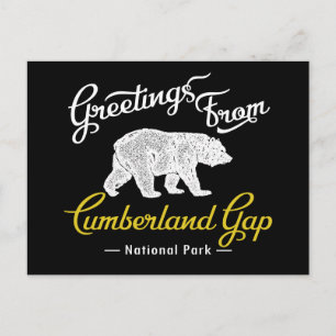 Cumberland Gap National Park Bear Postkarte