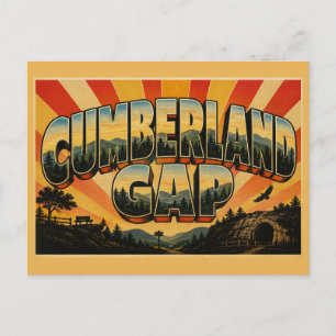 Cumberland Gap TN Appalachen-Wald Höhlenkunst Postkarte
