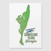 Cumberland Insel Georgia Karte (Vorderseite)