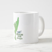 Cumberland Insel Georgia Karte Jumbo-Tasse (Vorderseite Rechts)