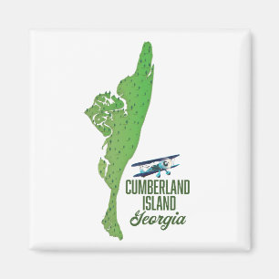 Cumberland Insel Georgien Karte Magnet