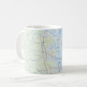 Cumberland Island Georgia Coast Map Tasse (Vorderseite Links)