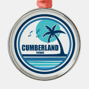 Cumberland Island Georgia Palm Tree Birds Ornament Aus Metall