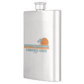 Cumberland Island Georgia Sun Palm Trees Flachmann (Links)